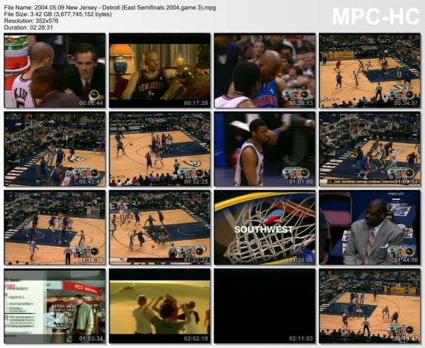 9.may 2004	New Jersey - Detroit (East Semifinals 2004,game 3)   82-64