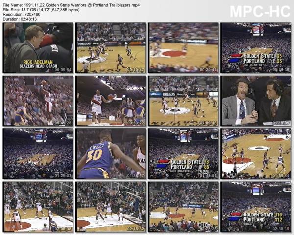 22.november 1991	Portland - Golden State   112-116