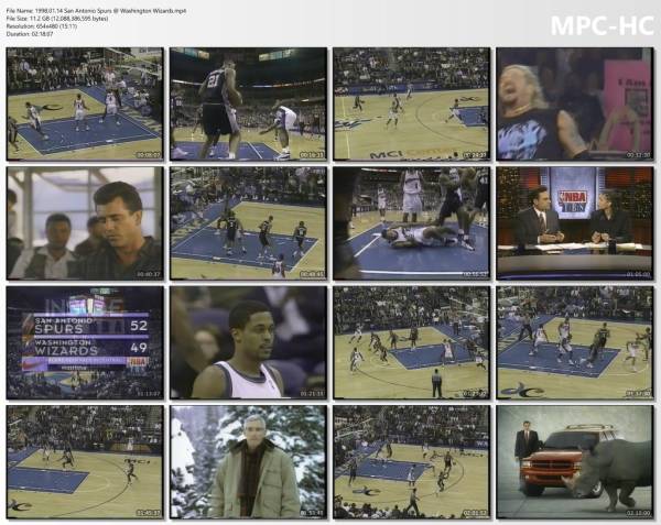 14.january 1998	Washington - San Antonio   79-89
