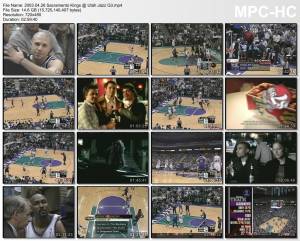 26.april 2003	Utah - Sacramento (West 1st Round 2003,game 3)   107-104