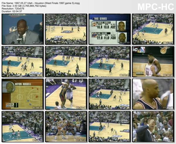 27.may 1997	Utah - Houston (West Finals 1997,game 5)   96-91
