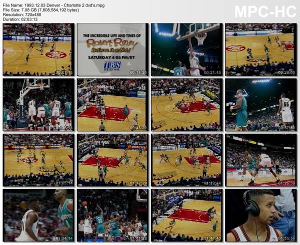 3.december 1993	Denver - Charlotte   102-94