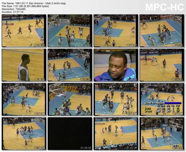 11.march 1991	San Antonio - Utah   105-96