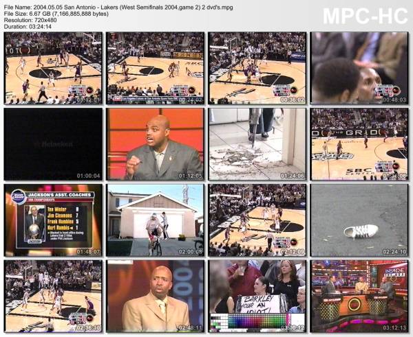 5.may 2004	San Antonio - Lakers (West Semifinals 2004,game 2)   95-85