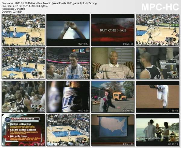 29.may 2003	Dallas - San Antonio (West Finals 2003,game 6)   78-90