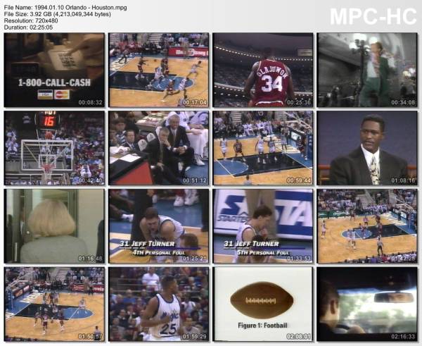 10.january 1994	Orlando - Houston   115-100