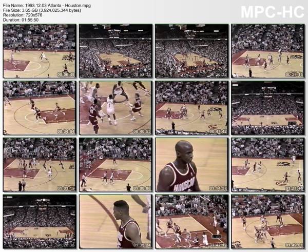 3.december 1993	Atlanta - Houston   133-111
