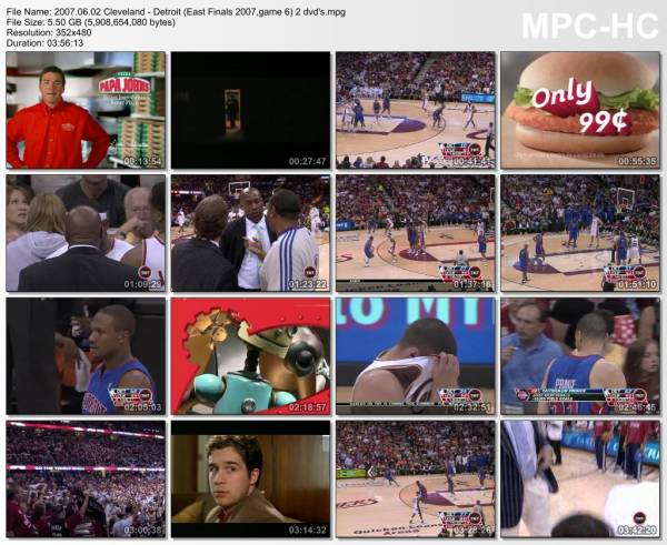 2.jun 2007	Cleveland - Detroit (East Finals 2007,game 6)   98-82