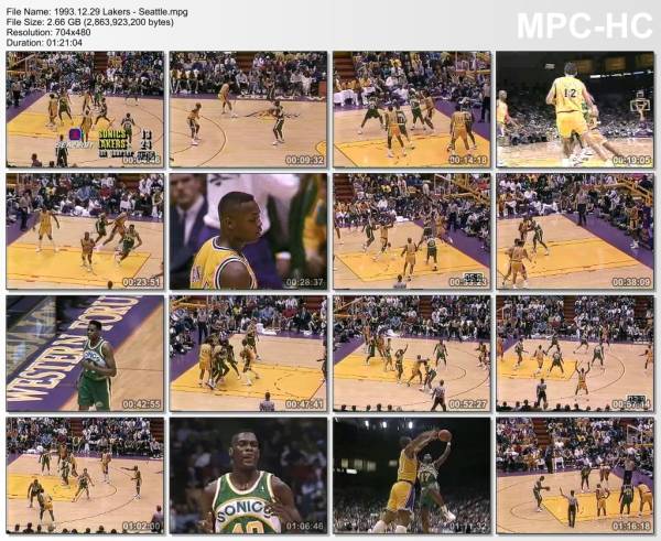29.december 1993	Lakers - Seattle   92-99