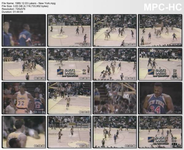 3.december 1989	Lakers - New York   115-104