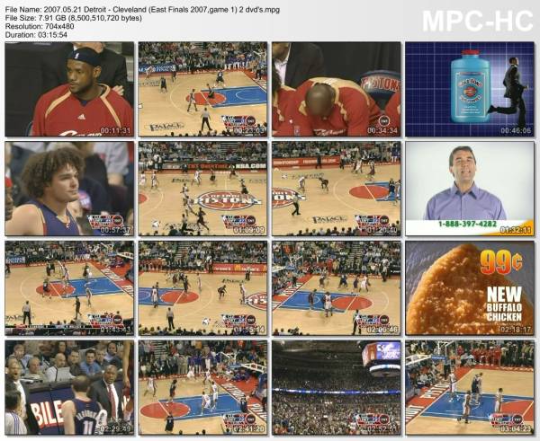 21.may 2007	Detroit - Cleveland (East Finals 2007,game 1)   79-76