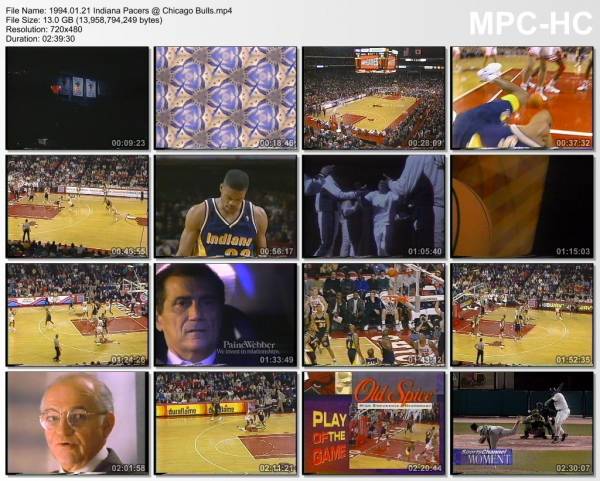 21.january 1994	Chicago - Indiana   96-95