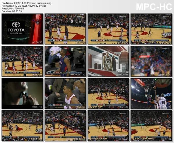 3.november 2009	Portland - Atlanta   91-97