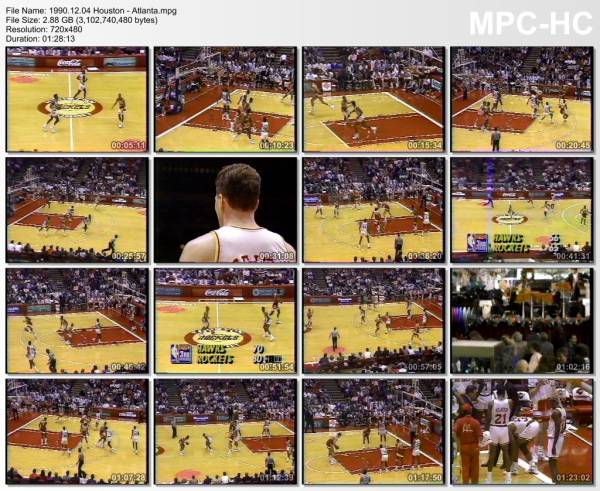 4.december 1990	Houston - Atlanta   110-113