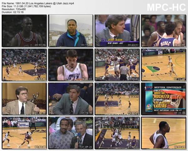 20.april 1991	Utah - Lakers   107-93