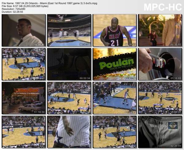 29.april 1997	Orlando - Miami (East 1st Round 1997,game 3)   88-75