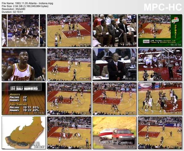 5.november 1993	Atlanta - Indiana   116-110