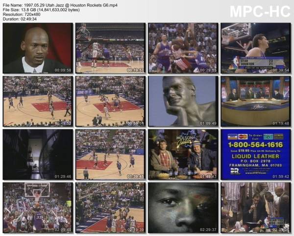 29.may 1997	Houston - Utah (West Finals 1997,game 6)   100-103