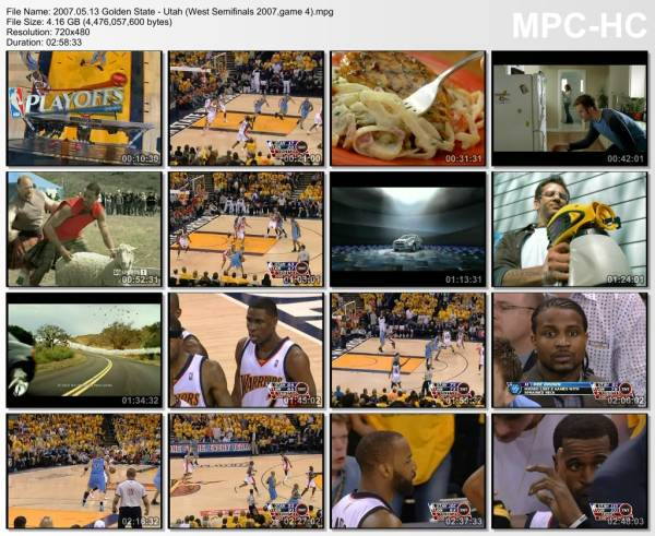13.may 2007	Golden State - Utah (West Semifinals 2007,game 4)   101-115