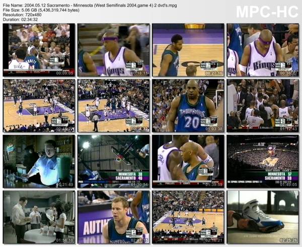 12.may 2004	Sacramento - Minnesota (West Semifinals 2004,game 4)   87-81