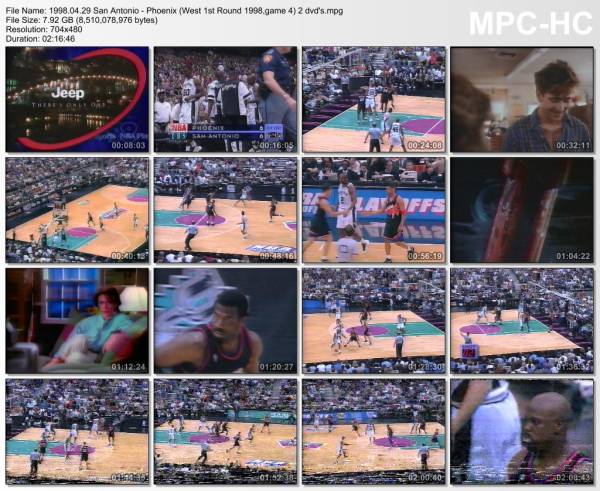 29.april 1998	San Antonio - Phoenix (West 1st Round 1998,game 4)   99-80