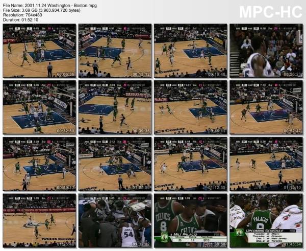 24.november 2001	Washington - Boston   88-84 (OT)