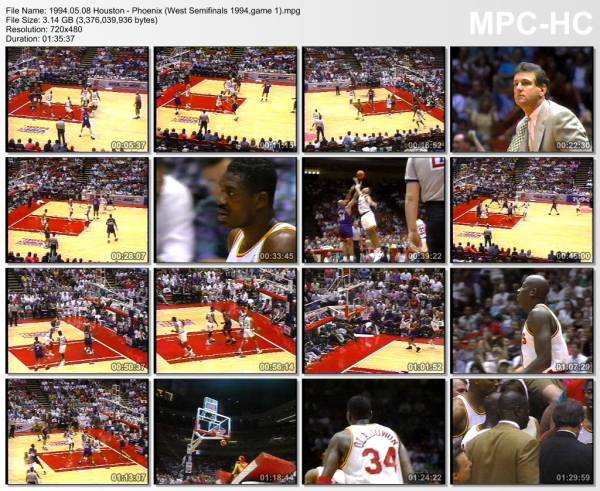 8.may 1994	Houston - Phoenix (West Semifinals 1994,game 1)   87-91