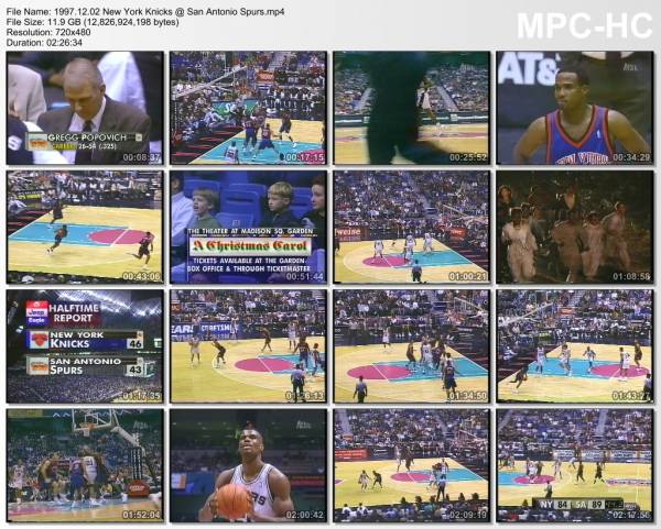 2.december 1997	San Antonio - New York   90-84
