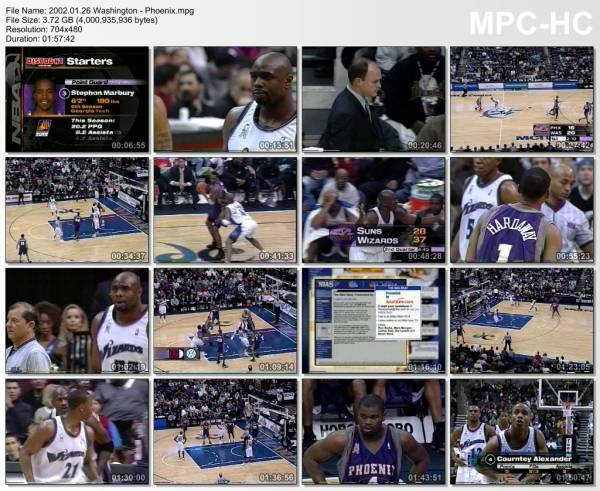 26.january 2002	Washington - Phoenix   112-102