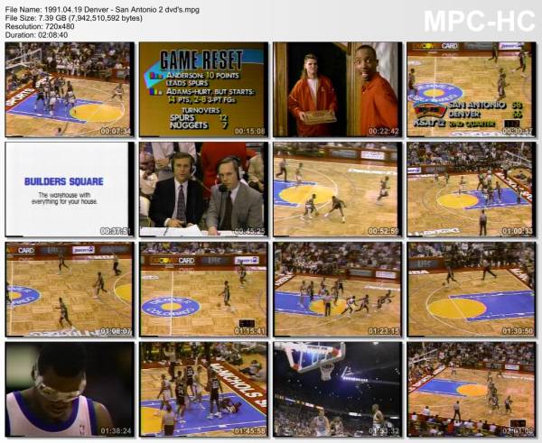 19.april 1991	Denver - San Antonio   125-122