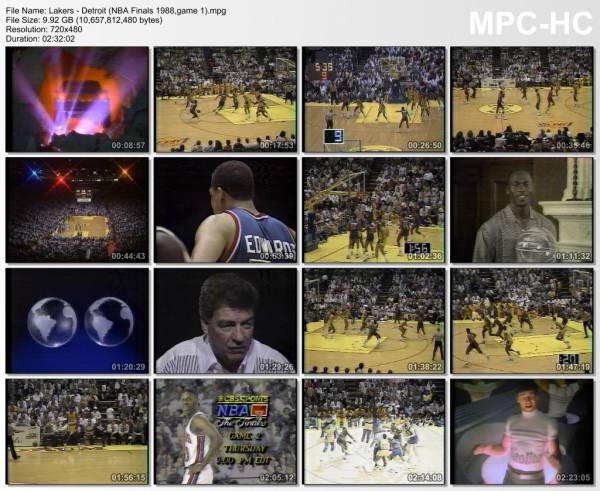 7.jun 1988	Lakers - Detroit (NBA Finals 1988,game 1)   93-105