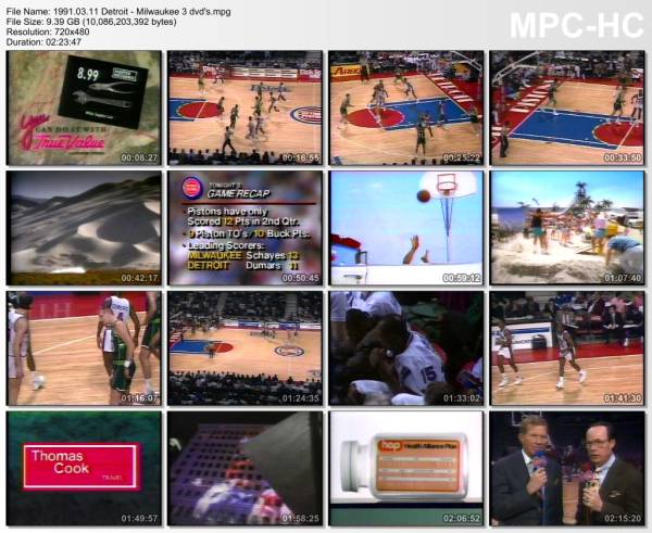 11.march 1991	Detroit - Milwaukee   85-96