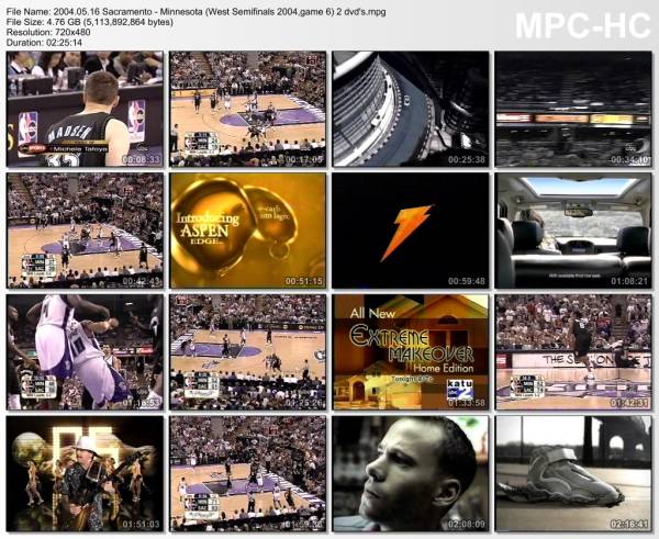 16.may 2004	Sacramento - Minnesota (West Semifinals 2004,game 6)   104-87