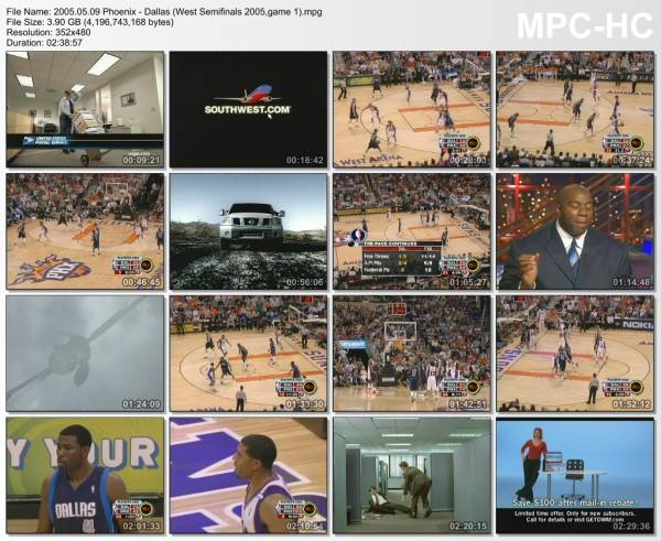 9.may 2005	Phoenix - Dallas (West Semifinals 2005,game 1)   127-102