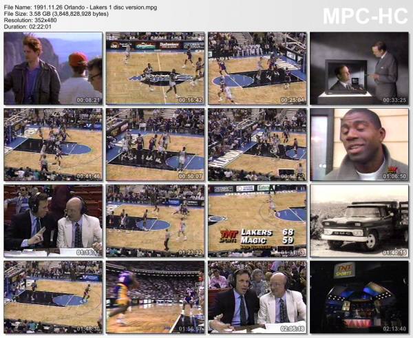 26.november 1991	Orlando - Lakers   87-98