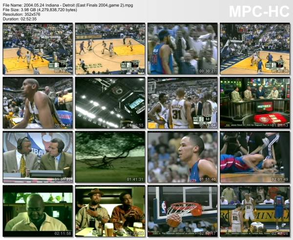 24.may 2004	Indiana - Detroit (East Finals 2004,game 2)   67-72