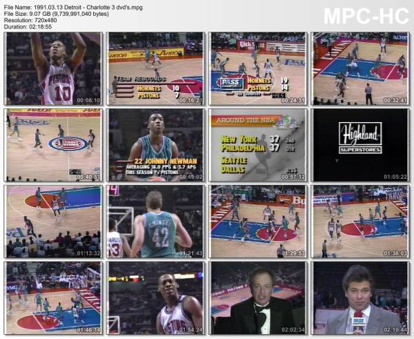 13.march 1991	Detroit - Charlotte   94-83