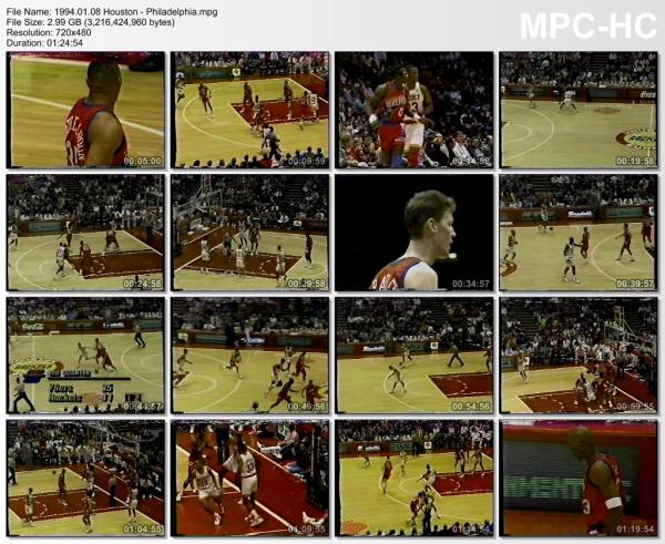 8.january 1994	Houston - Philadelphia   100-93