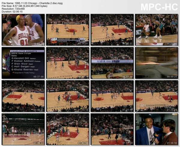 3.november 1995	Chicago &ndash; Charlotte   105-91
