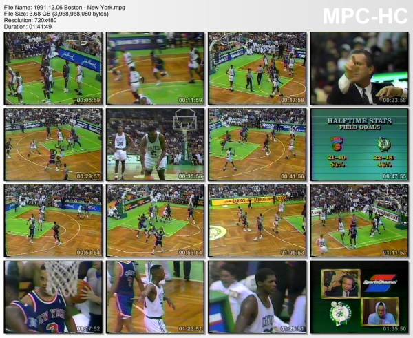 6.december 1991	Boston - New York   103-92