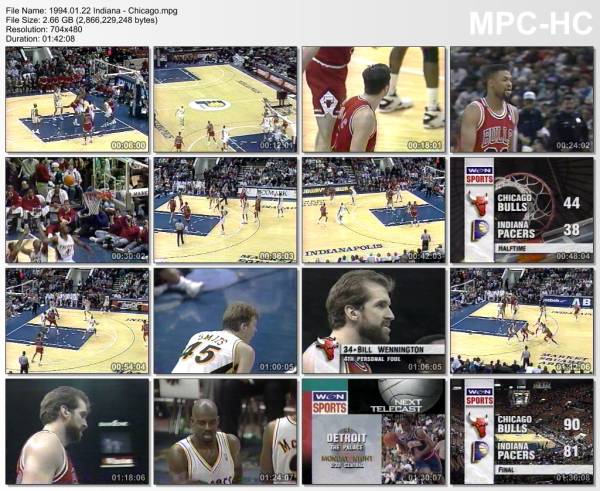 22.january 1994	Indiana - Chicago   81-90