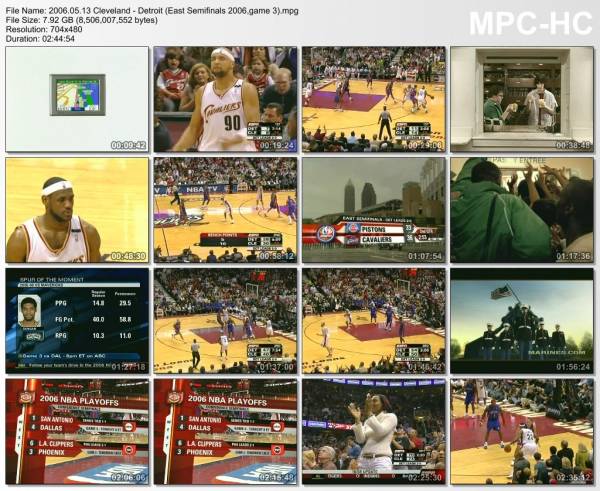 13.may 2006	Cleveland - Detroit (East Semifinals 2006,game 3)   86-77