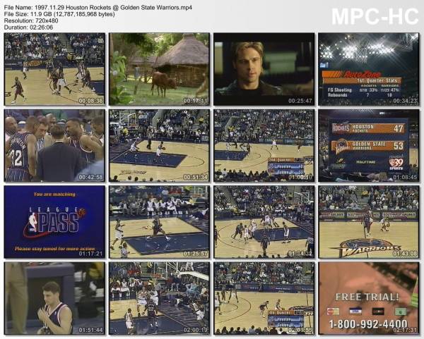 29.november 1997	Golden State - Houston   100-107