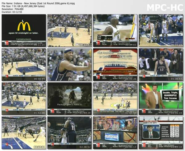 4.may 2006	Indiana - New Jersey (East 1st Round 2006,game 6)   90-96