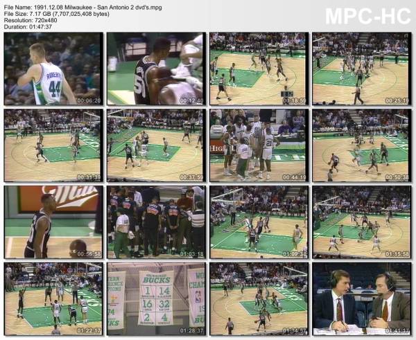 8.december 1991	Milwaukee - San Antonio   102-83