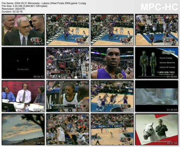 21.may 2004	Minnesota - Lakers (West Finals 2004,game 1)   88-97