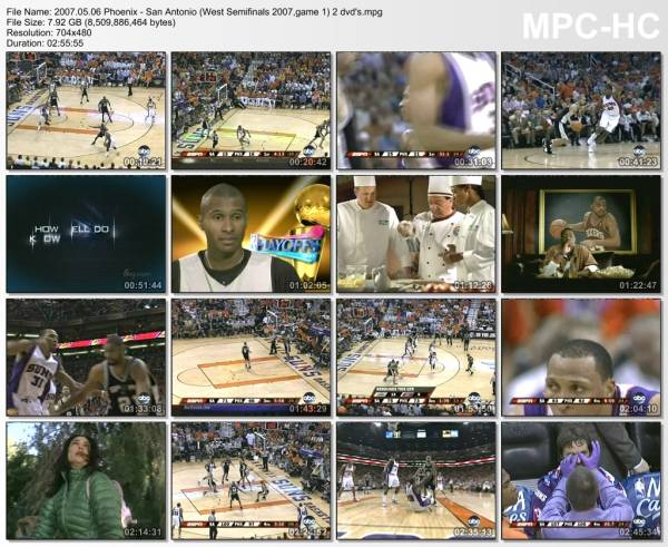 6.may 2007	Phoenix - San Antonio (West Semifinals 2007,game 1)   106-111