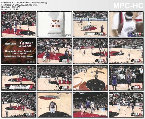 23.november 2002	Portland - Sacramento   94-95