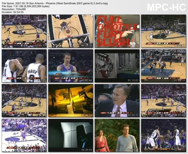 18.may 2007	San Antonio - Phoenix (West Semifinals 2007,game 6)   114-106