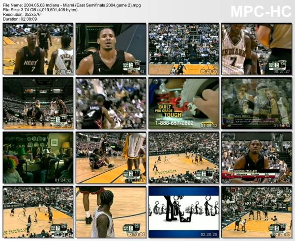 8.may 2004	Indiana - Miami (East Semifinals 2004,game 2)   91-80
